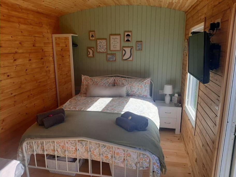 Anglesey New Modern Shepherds Hut With Spa Hot Tub Gwalchmai Экстерьер фото